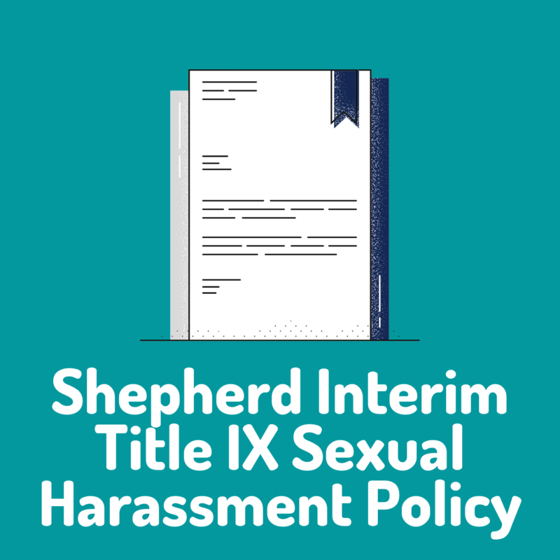 shepherd interim title nine sexual harassment policy