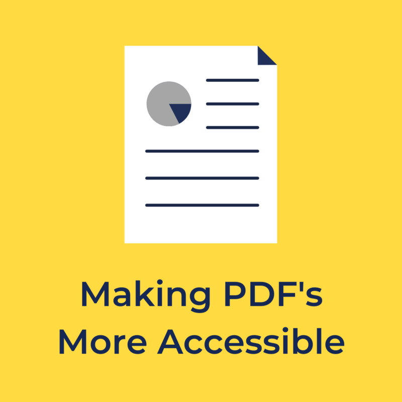 making PDF's more accessible