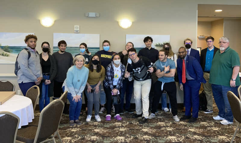 Group photo of Debate and Forensics Team at Ocean City Maryland tournament.