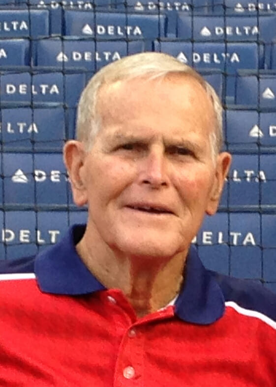Headshot of James Barry "Huntz" Hall at the Washington Nationals ballpark.