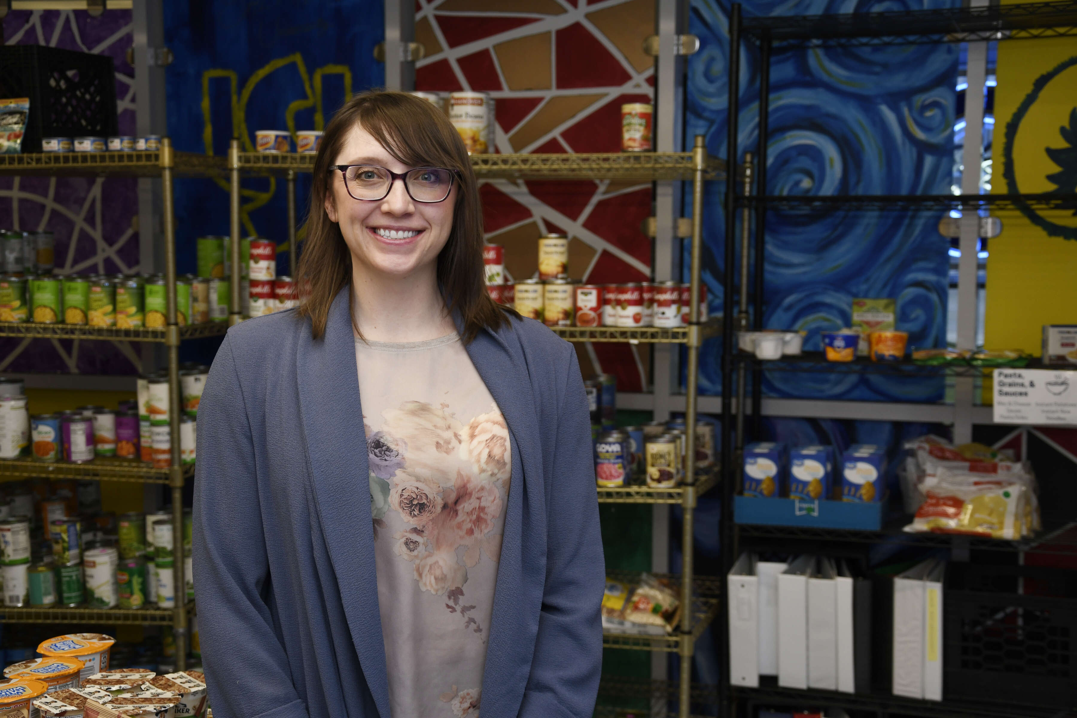 Photo of Jenny Flora standing in the Ram Pantry