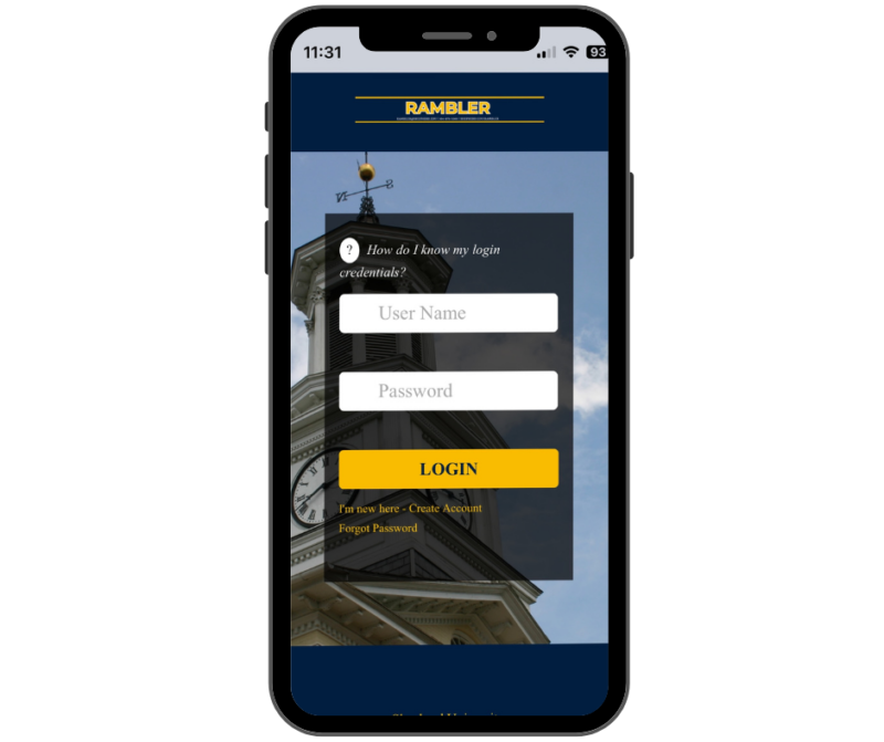 image of cell phone on the Rambler website