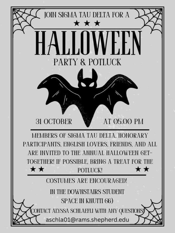 STD 2025 Halloween Party Flyer
