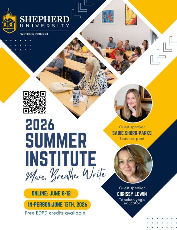 Flier for 2026 Summer Institute: Move, Breathe, Write