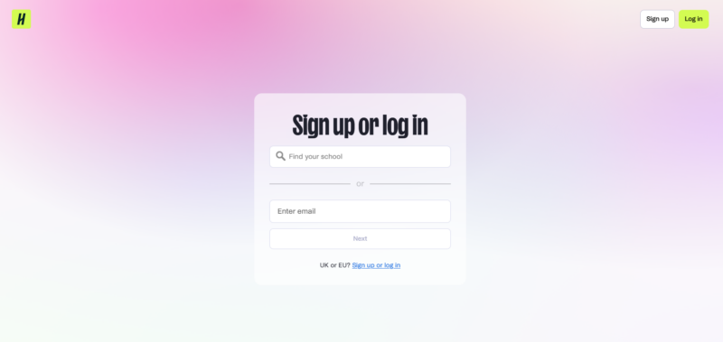 log-in site
