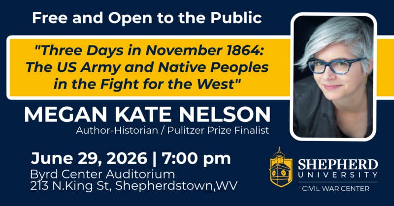 Flyer describing Megan Kate Nelson's June lecture