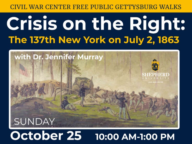 Flyer for CWC Gettysburg Walk: Crisis on the Right